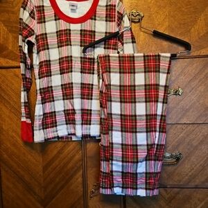 Hannah Andersson Womens Size Medium Organic Cotton Plaid Pajamas